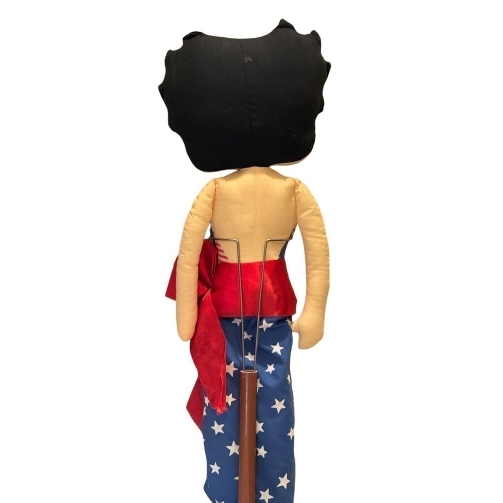 Betty Boop 1983 Patriotic Plush Rag Doll 18 Inch - Picture 3 of 7